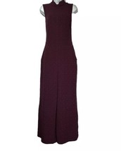 Eva Franco purple Charley Mock Neck Textured Pants Jumpsuit Size M - $44.54