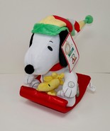 Hallmark Keepsake 2022 Sledding Snoopy And Woodstock with Sound And Moti... - $59.39