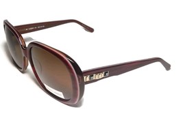 NEW JUDITH LEIBER Jewel Burgundy Gold Gunmetal Sunglasses + Case JL5007 - $99.99