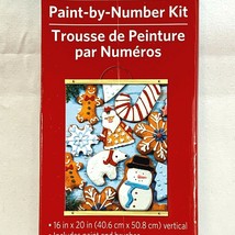 Artist&#39;s Loft Paint By Number Kit 16x20 inches Christmas Cookies 46 Pieces - $19.39