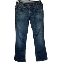 true religion WB82359E4 Distressed denim blue jeans Size 28 - £19.45 GBP
