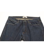 Acne Studios Mens 34x31 Distressed Max Raw Straight Leg Denim Jeans Pants Blue - $98.95