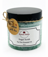 Tea Tree Sugar Scrub Exfoliating Body Scrub holiday gift for her bath scrub - $9.45