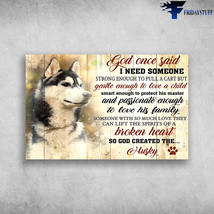 Husky Dog Someone With So Much Love So God Created - £12.78 GBP
