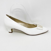 Naturalizer VTG Womens White Slip on Bow Accent Pump Size 8 Narrrow see ... - $25.69