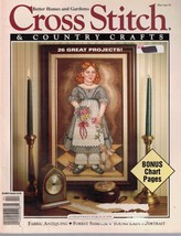 Cross Stitch &amp; Country Crafts Magazine Mar/Apr 1992 26 Projects Forest S... - $14.84