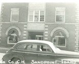 Vtg Postcard RPPC Sandpoint Idaho ID Bonner County Courthouse Street Vie... - $27.67