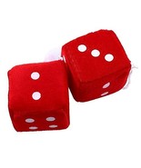 ACE NHT - Car Hanging - 1 Pair Cute Fuzzy Dice Dots Rear View Mirror Han... - $5.43 CAD
