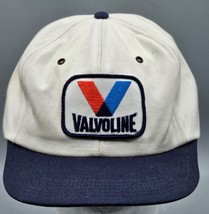 VINTAGE Valvoline Oil White Snapback Trucker Hat/Cap, MADE in USA - $23.36