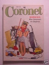 Coronet June 1954 Jose Ferrer Cartoonists Comic Artists Zane Grey Baseball +++ - £4.32 GBP