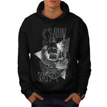 Wellcoda Pirate Shallow Sea Mens Hoodie, Ship Casual Hooded Sweatshirt - £24.80 GBP+