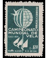 1959 BRAZIL Stamp - World Sailing Championships, 6.50Cr B98 - $1.49