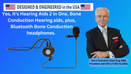 eEAR-BC-BT-MIC15-HP Best Bone Conduction hearing aids with detached micr... - £156.11 GBP