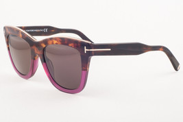 Tom Ford Julie Transparent Havana / Brown Sunglasses TF685 56E 52mm - £150.92 GBP