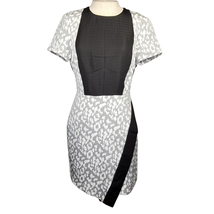Gray and Black Bodycon Cocktail Dress Size Small  - £27.69 GBP