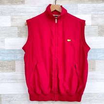 Magnolia Lane Masters Golf Vest Jacket Red Mock Neck Augusta Womens Large - $89.09