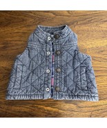 OshKosh Baby B&#39;Gosh Quilted Denim Vest Size 3M Months Newborn - $224.09 MXN
