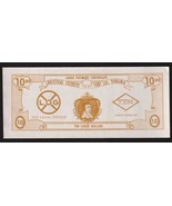 1963-67 USAF Series 542 Ten Logex Dollars note (Logistical Exercise Fort... - $330.19 MXN