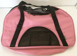 Bergan Dog Cat Pet Comfort Travel Carrier Tote Rose Wine Pink/ Black Large - £27.13 GBP