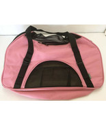 Bergan Dog Cat Pet Comfort Travel Carrier Tote Rose Wine Pink/ Black Large - £27.53 GBP