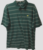 $9.99 Masters Collection Green Stripes Golf Pima Cotton Augusta Polo Shirt XL - £7.40 GBP