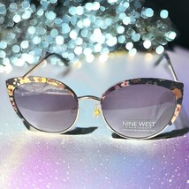 NINE WEST Metal Cateye floral-rim Sunglasses with Enamel New With Tags - £35.22 GBP