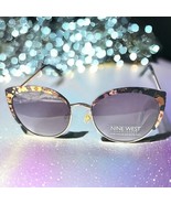 NINE WEST Metal Cateye floral-rim Sunglasses with Enamel New With Tags - £35.02 GBP
