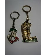 NEW! Two (2) Souvenir VIENNA AND ITALY Metal Keychain Key Holder Ring VE... - £7.83 GBP