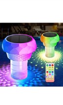 2025 2 in 1 Solar Pool Chlorine Floater with Colorful Lights, 7 Colors 2... - $741.18 MXN