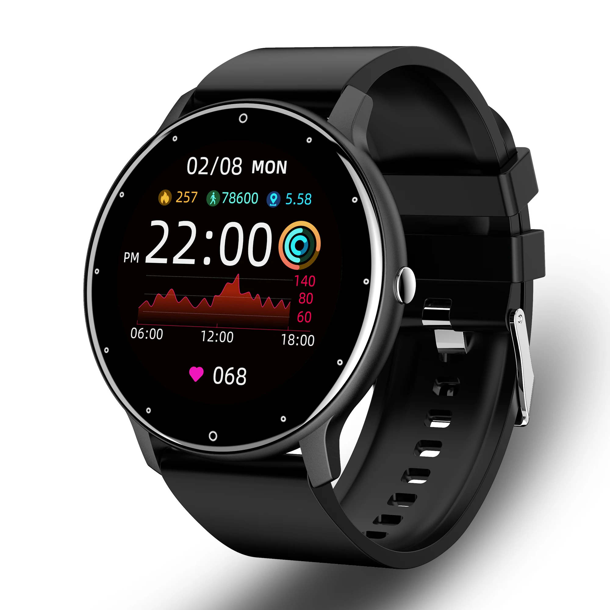 New Smart Watch Women Men Sport Fitness Smartwatch Waterproof Watches Bl... - £37.46 GBP