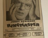 The Ringmaster Movie Print Ad  Jerry Springer TPA9 - $5.93