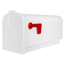 Gibraltar Mailboxes PL10W0AM Parson Rural Mailbox, White - £15.95 GBP