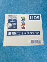 Wincup Plastic Drink Thru Lids Straw Slot  12/14/16/20/24oz. Cups 1000 C... - $46.90