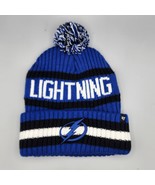 NHL Tampa Bay Lightning Hockey Winter  Pom Beanie Hat Cap Blue Black Whi... - €8,73 EUR