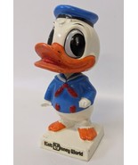 Vintage 1960&#39;s WALT DISNEY WORLD Donald Duck Paper Mache Bobble Head Nodder - £100.46 GBP