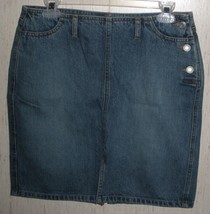 Womens Gap Distressed Blue J EAN Skirt Size 4 - £14.67 GBP