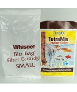 Aquarium Tank Whisper S Small Filter Cartridge Bio-Bag w/ Bonus Tetra Fi... - £3.95 GBP