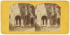 c1890&#39;s Rare Real Photo Stereoview Card of Ivy Covered Canterbury Cathedral - £11.08 GBP