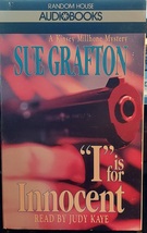 &quot;I IS FOR INNOCENT&quot; by Sue Grafton Cassette Audiobook Mystery &#39;Kinsey Millhone&#39; - £11.99 GBP