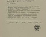 Tectonic Studies of the Berkshire Massif, Western Massachusetts, Connect... - $22.69