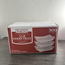 500 Paper Food Tray 2lb Nachos, Popcorn, Hot Dogs - $49.87