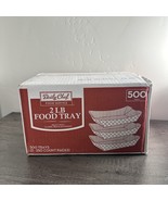 500 Paper Food Tray 2lb Nachos, Popcorn, Hot Dogs - $914.52 MXN