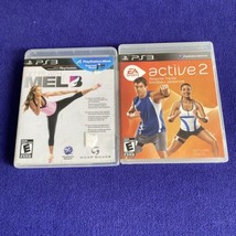 PS3 Fitness Game Lot - Active 2 + Mel B (PlayStation 3, PS3) Complete Tested! - £8.25 GBP