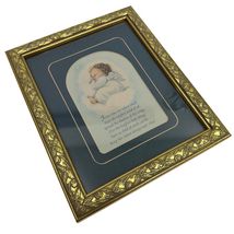 Gallery Graphics Inspirational Framed Baby Angel Prayer Print Gold Tone ... - $9.20