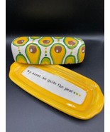 3 Girls and a Kiln  Butter Dish + Lid  &quot;my aren&#39;t we quite the pear&quot; yellow - £15.94 GBP