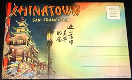 1930&#39;s San Francisco Ca Chinatown Antique Postcard Folder Stanley Piltz 6.25x4.2 - £15.63 GBP
