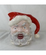 Vtg 1960s Mid Century Santa Clause Pitcher Ceramic Christmas &quot;Tom&quot; MCM K... - $51.78