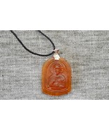 Amber pendant with an icon of Jesus Christ - £15.71 GBP