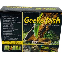 EXO TERRA GECKO DISH COMBO - WATER BOWL AND FEEDING DISH - PT-2810 - £10.30 GBP