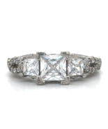 .925 Sterling Silver Size 8 Cubic Zirconia Ring 4.3g - $73.50